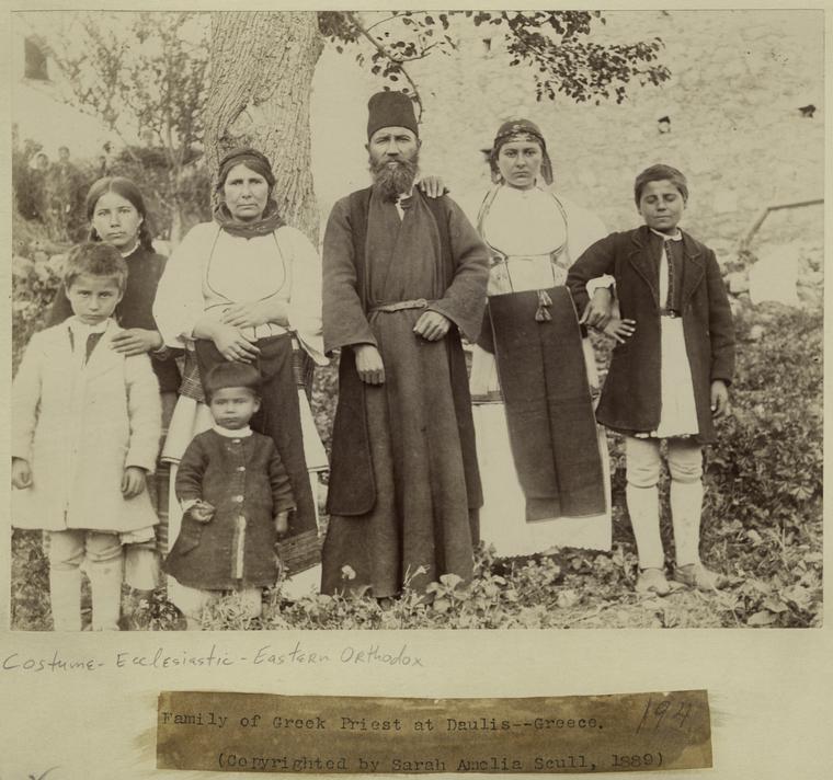 Family of Greek priest at Daulis.